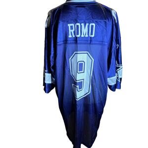 Reebok Vintage NFL Tony Romo #9 Dallas Cowboys Jersey, Navy Blue, Size XL